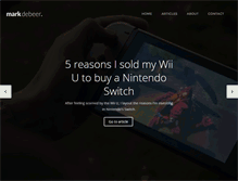 Tablet Screenshot of markdebeer.com